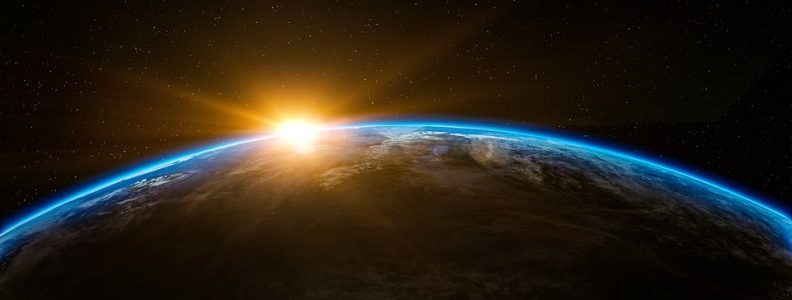 sunrise on earth's horizon